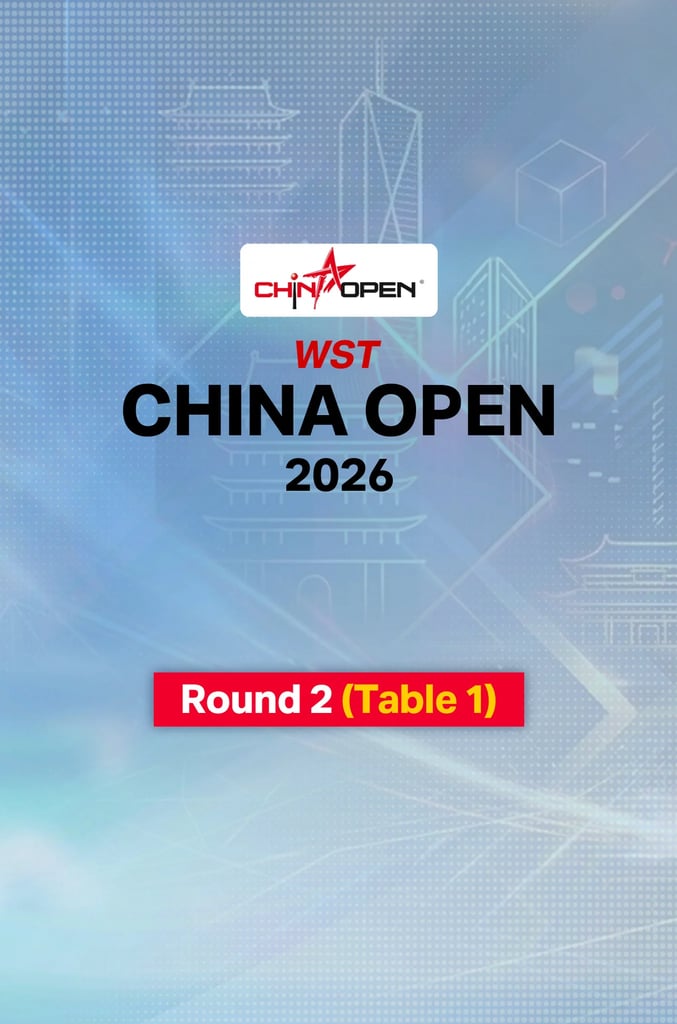 World Snooker China Open 2026/27 : Round 2 (T.1)
