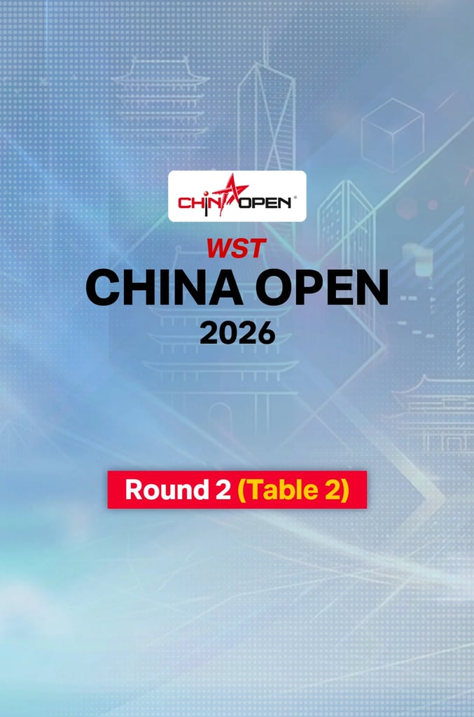 World Snooker China Open 2026/27 : Round 2 (T.2)