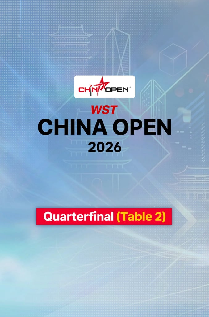 World Snooker China Open 2026/27 : QF (T.2)