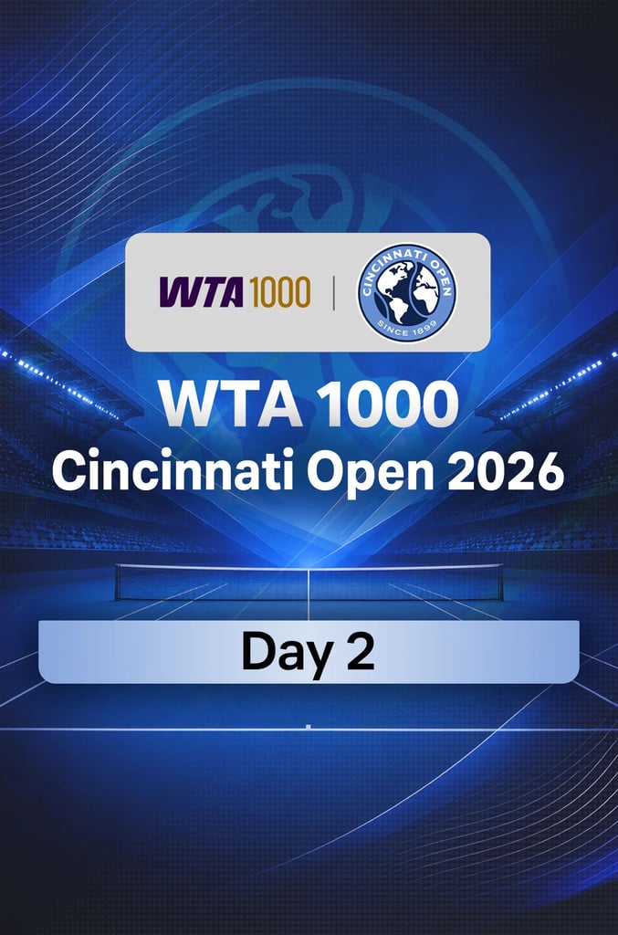 WTA 1000 Cincinnati Open 2026 : Day 2