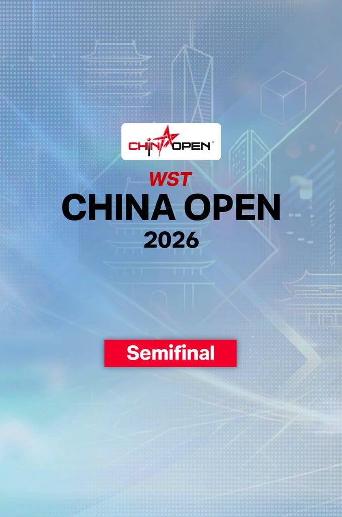 World Snooker China Open 2026/27 : SF