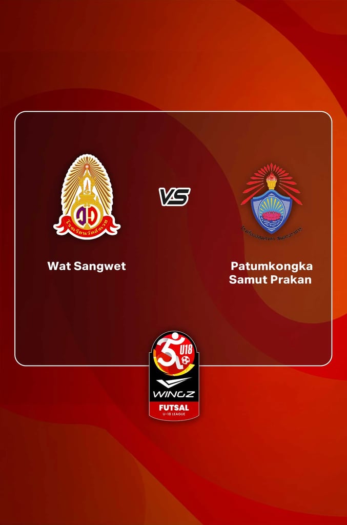 U18 ฟุตซอลลีก : วัดสังเวช พบ ปทุมคงคา สมุทรปราการ