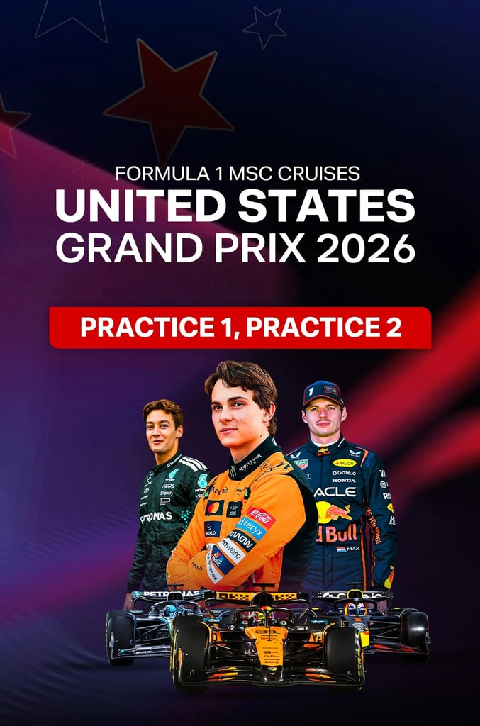 F1 United States GP 2026 : Practice 1, Practice 2