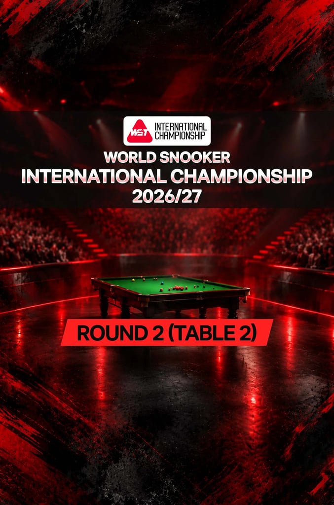 World Snooker International Championship 2026/27 : R.2 (T.2)
