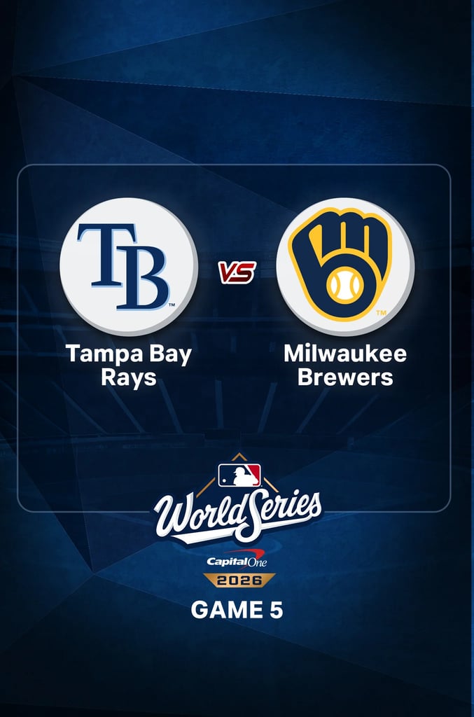MLB 2026 World Series Game 5 Rays vs Brewers