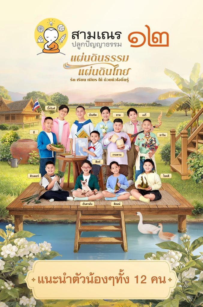 แนะนำตัวน้องๆ 12 คน (สามเณรปลูกปัญญาธรรม)